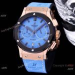 Replacement Hublot Classic Fusion Chronograph Men Azzurro-blue Watches 45mm